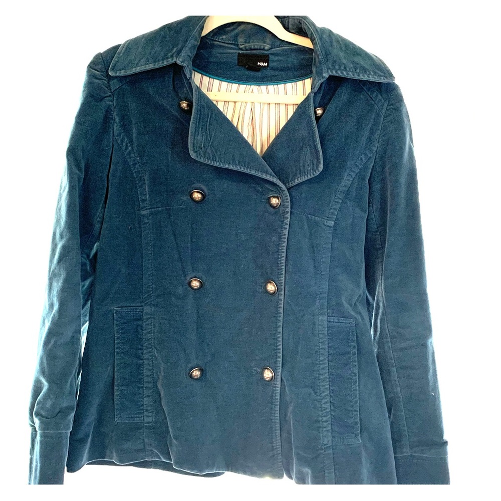 H&M Teal Pea Coat